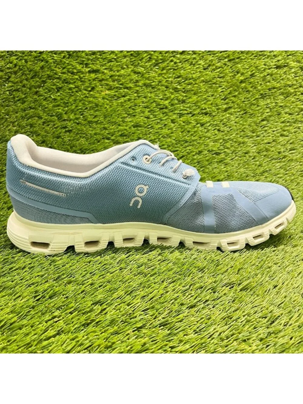On Cloud 6 Mens Size 14 Blue White Athletic Running Walking Shoes Sneakers